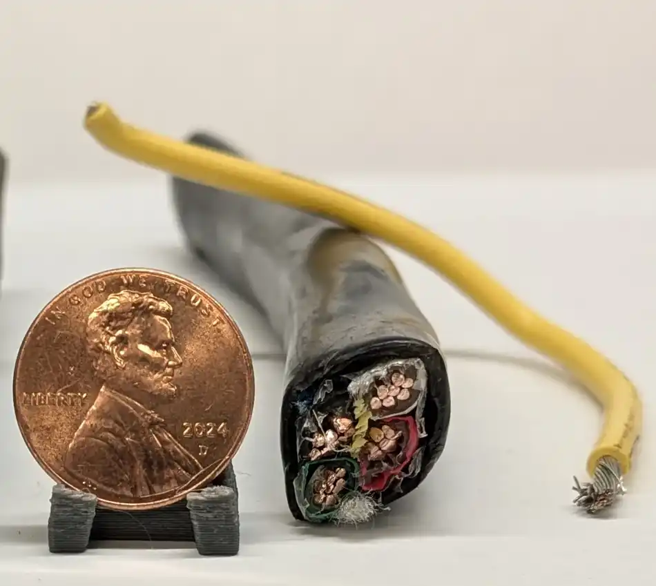 Wire Insulated #2 65% scrap metal example