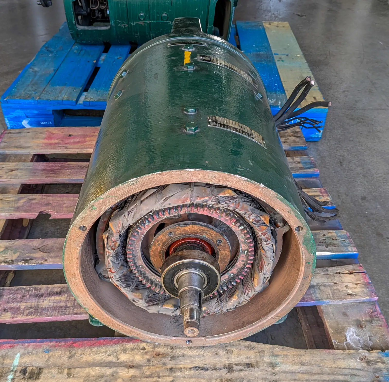 Larger Copper Motors (Over 5hp) scrap metal example