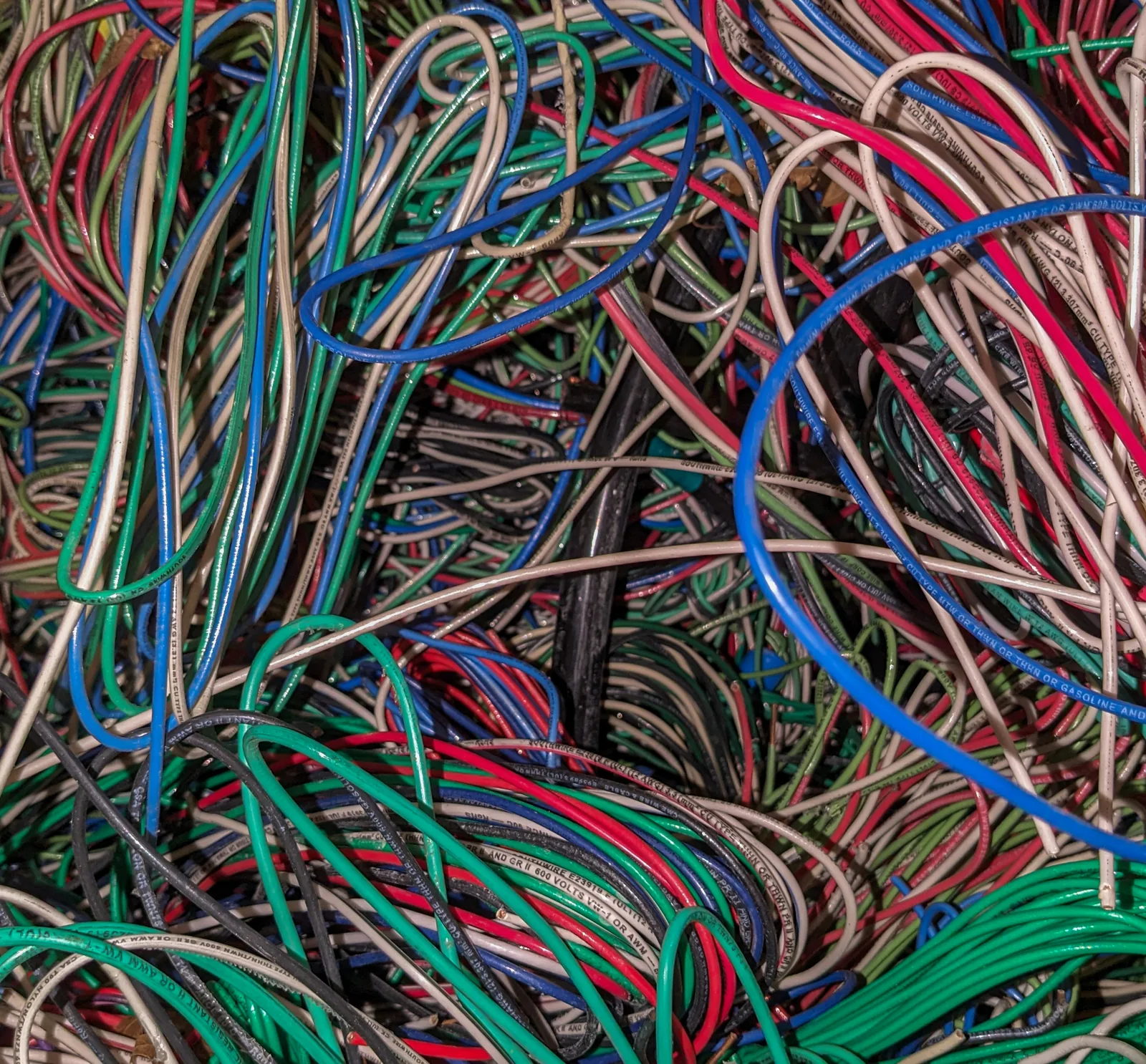 Wire Insulated #1  THHN 75% scrap metal example