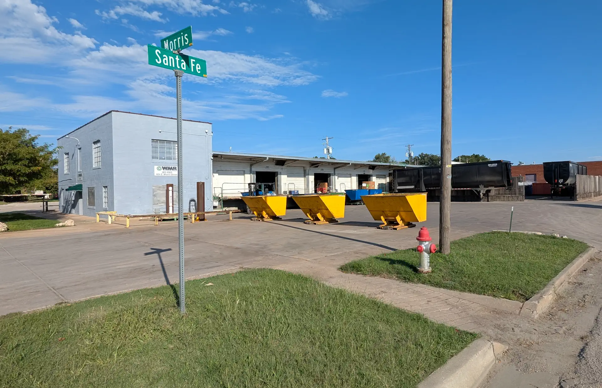 Wichita Material Recovery Loading Docks and Paved Lot